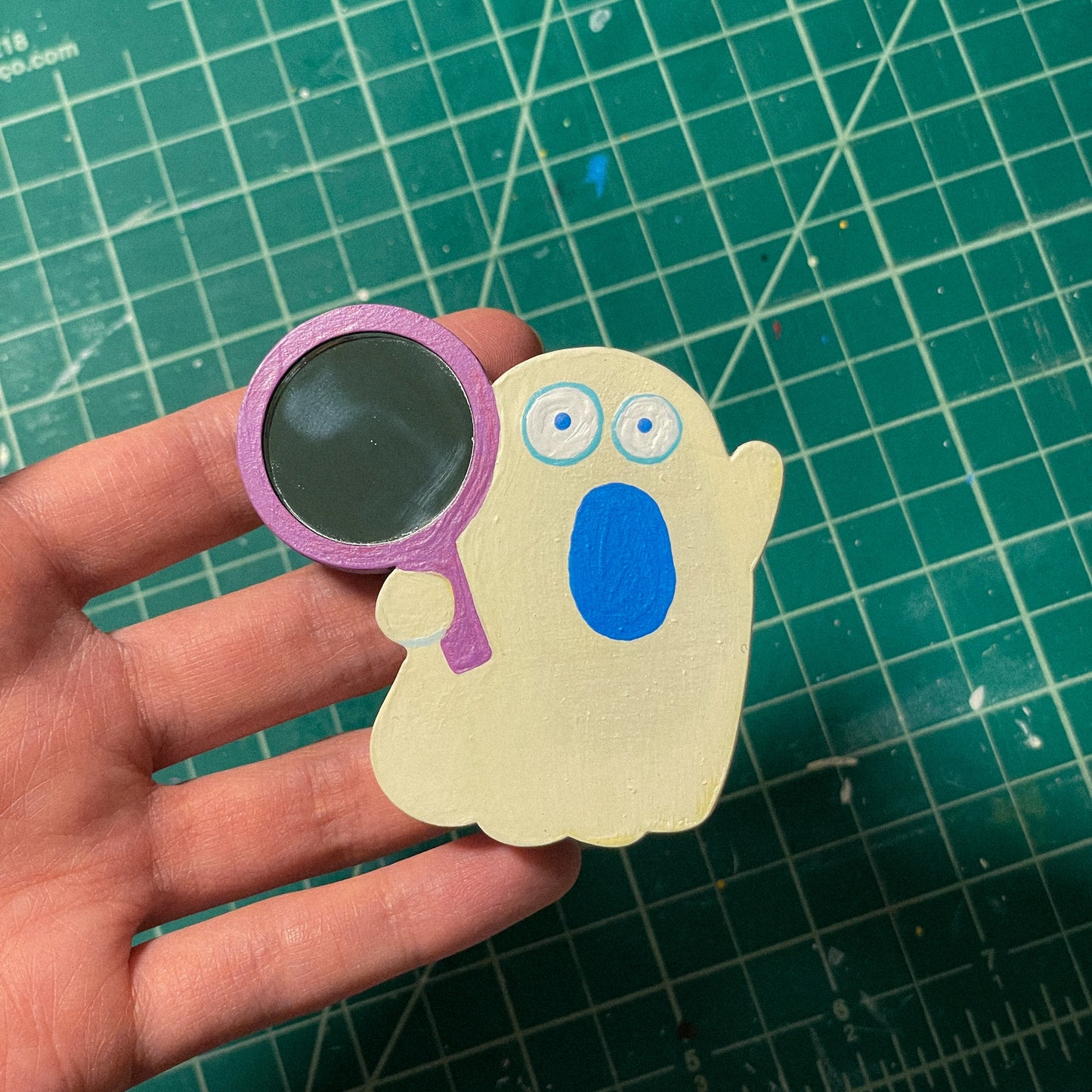 AH! Ghost Mirror Magnet