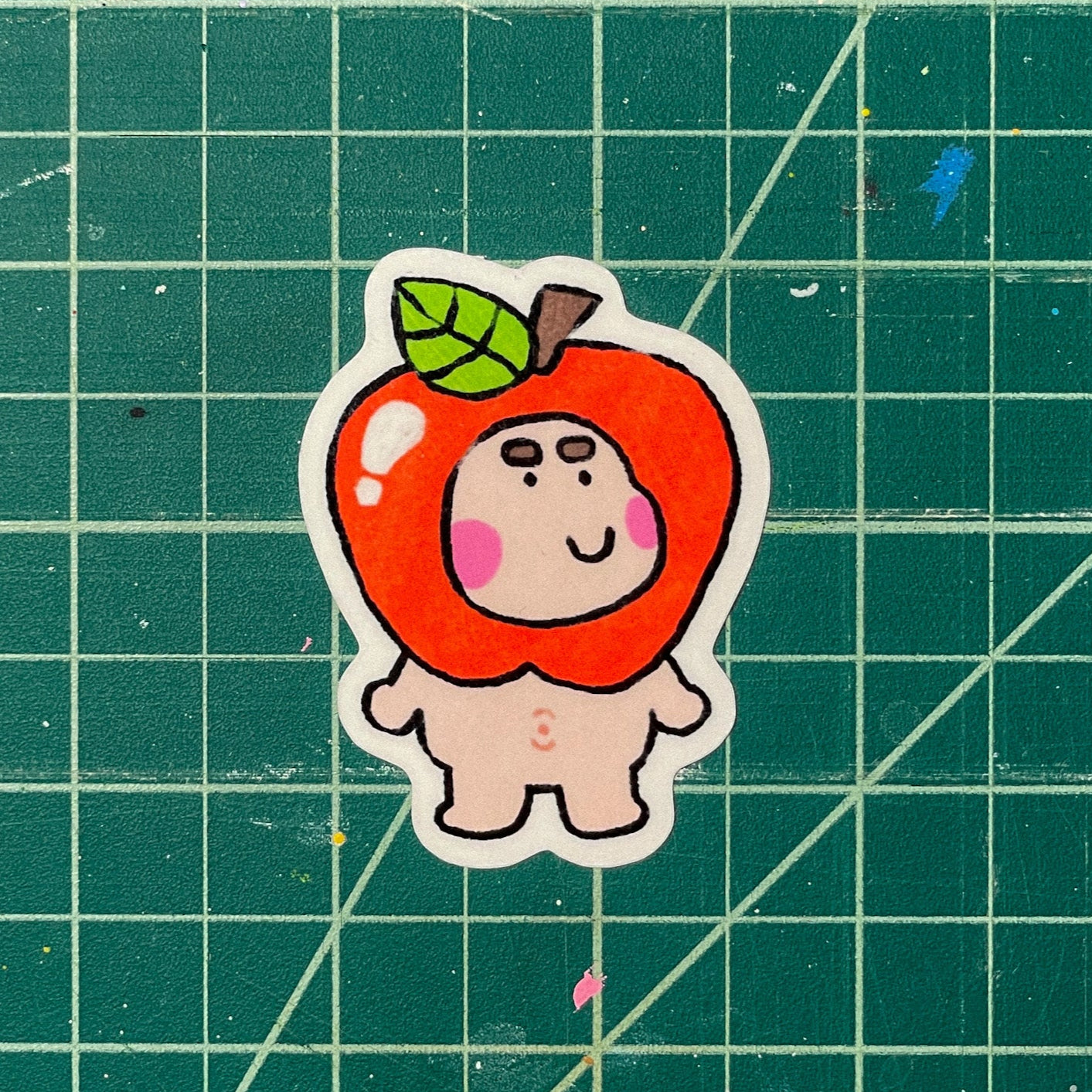 Fruit Person Laminated Vinyl Sticker