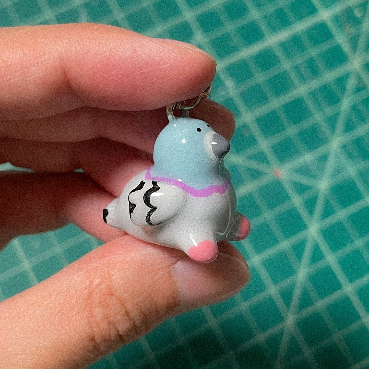 Pigeon Keychain