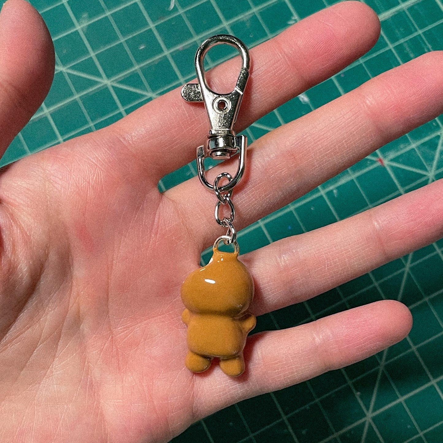 Bitten Gingerbread Keychain