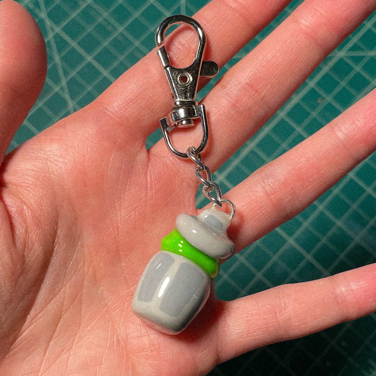 Grouchy Trash Keychain