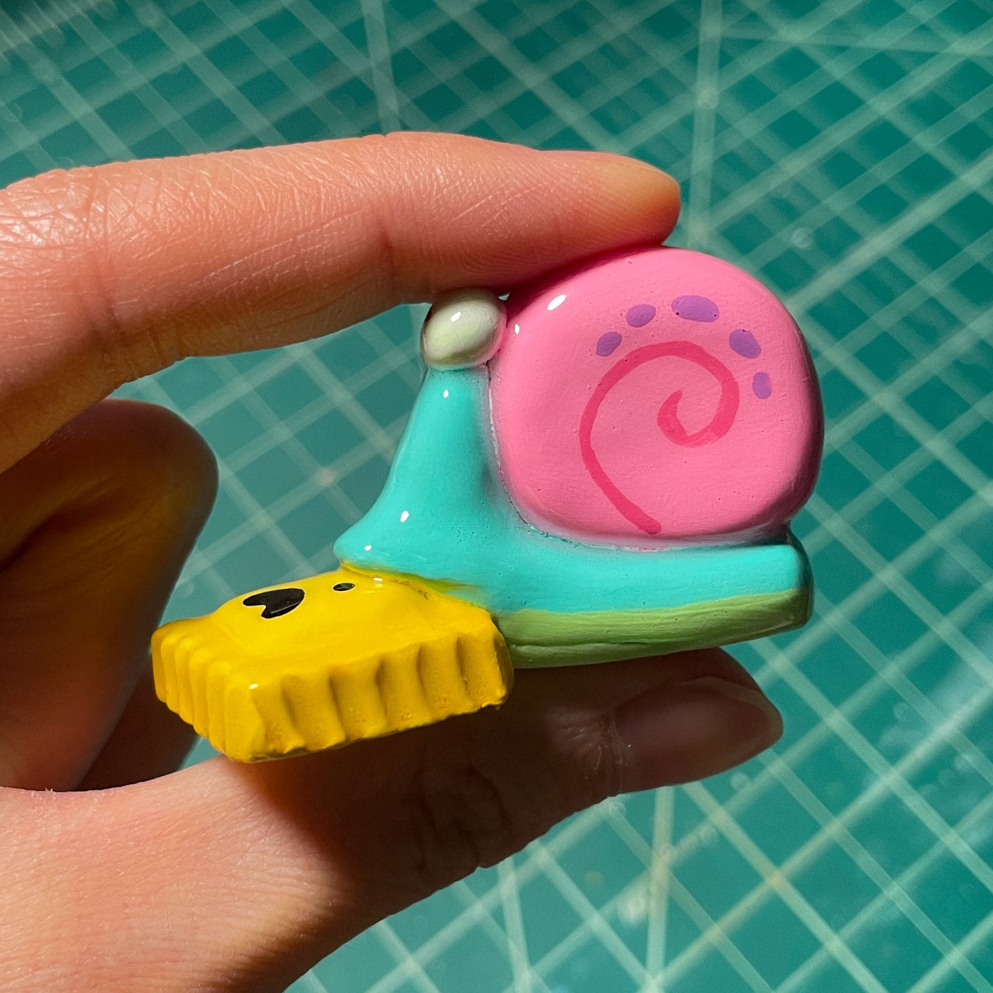 Snail with Ravioli Figurine