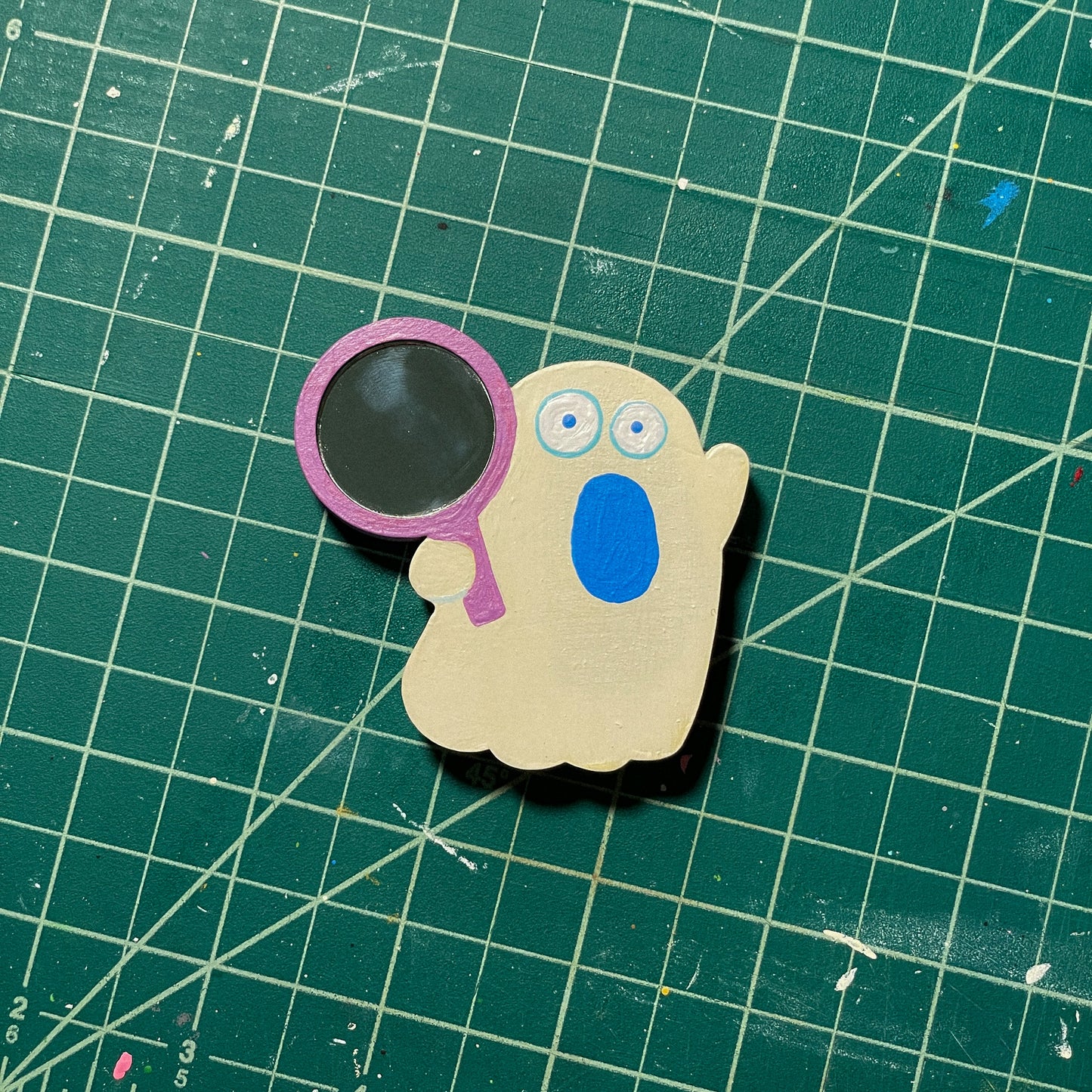 AH! Ghost Mirror Magnet