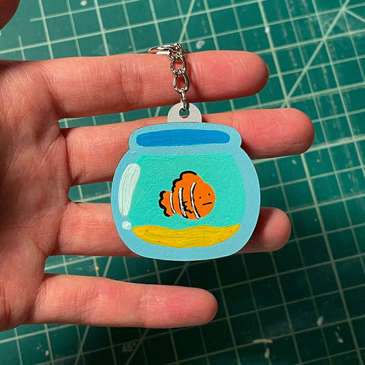 Fish Bowl Keychain - B Grade