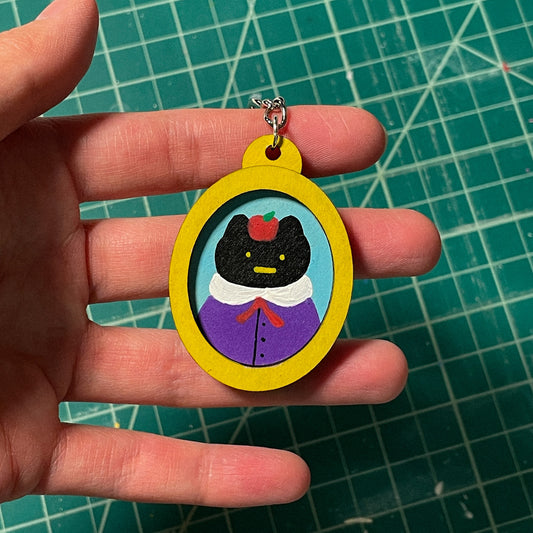 Cat Portrait Keychain - B Grade