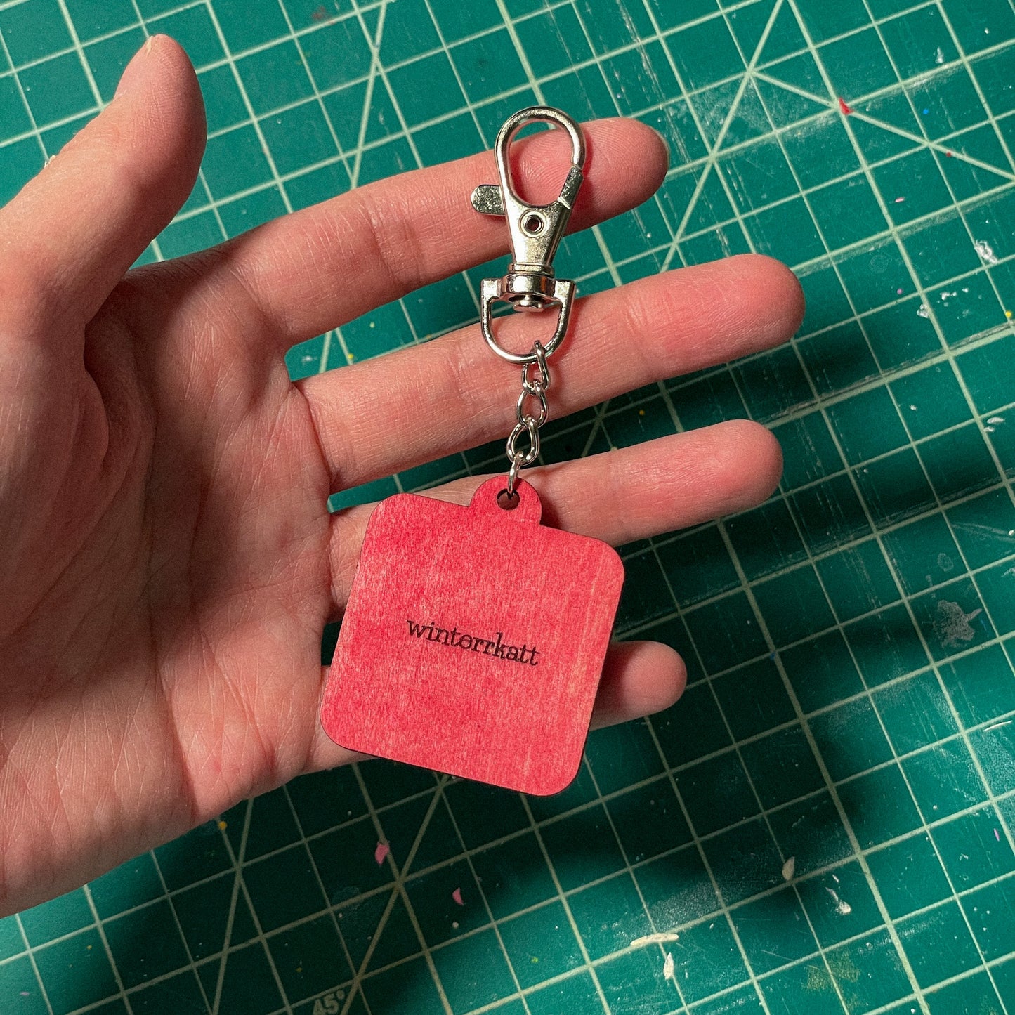 Cat in Window Keychain - B Grade