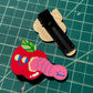 Apple & Worm Barrettes