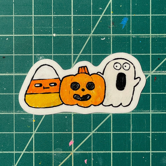 Spoopy Gang Laminated Vinyl Sticker