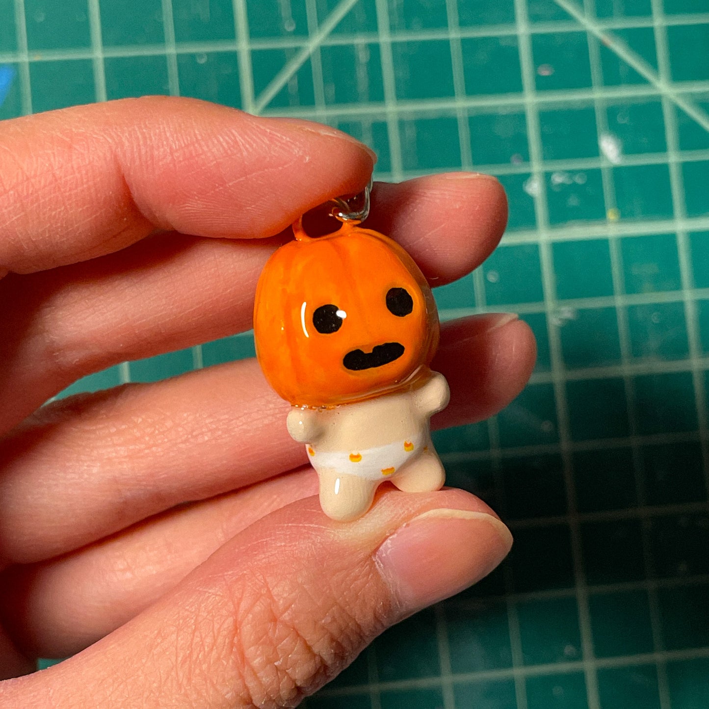 Pumpkin Baby Keychain [MADE TO ORDER 2-3 WEEKS]