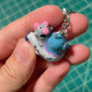 Rat riding Pigeon Keychain