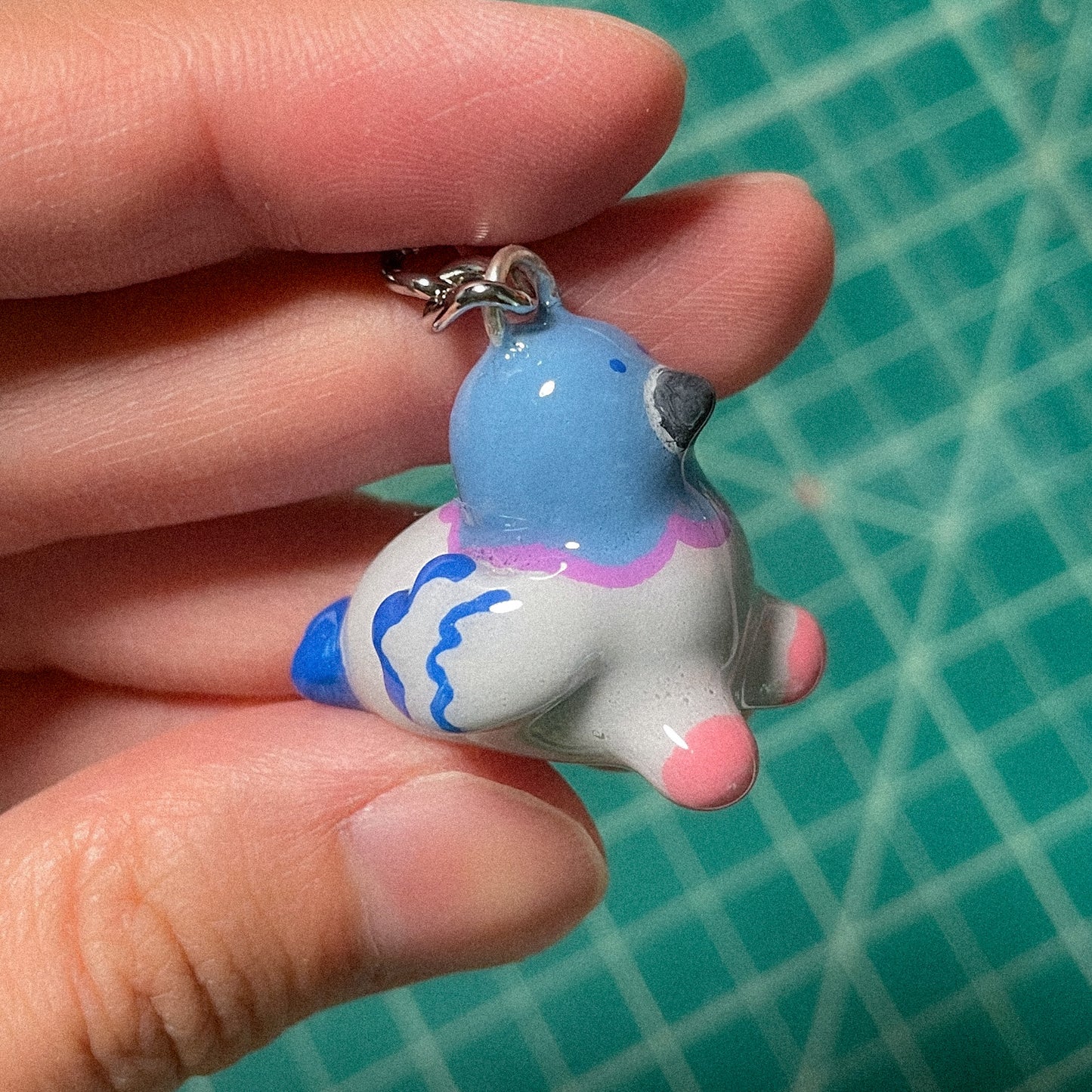 Pigeon Keychain