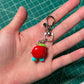 Happy Apple Keychain