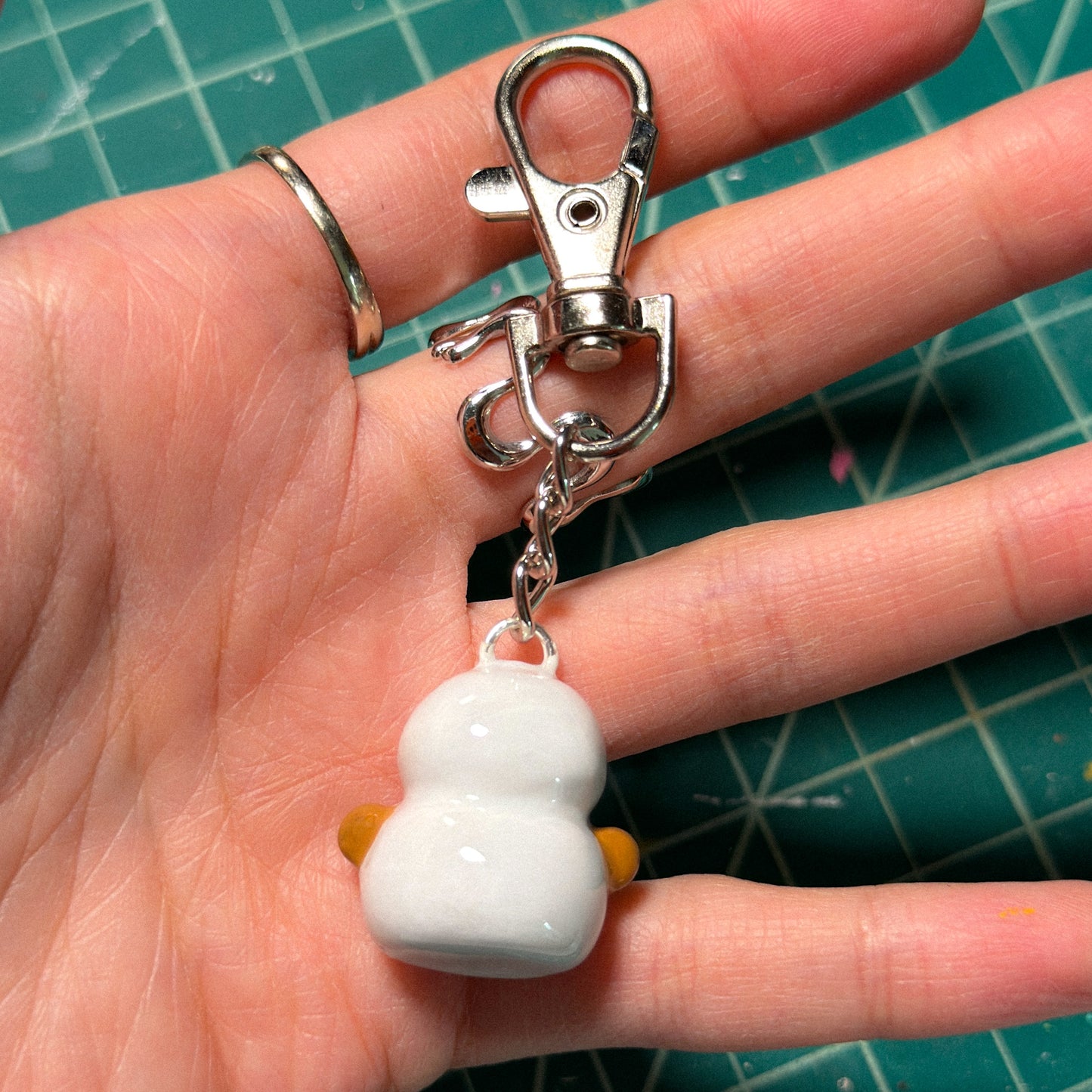 Awkward Snowman Keychain [MADE TO ORDER 2-3 WEEKS]