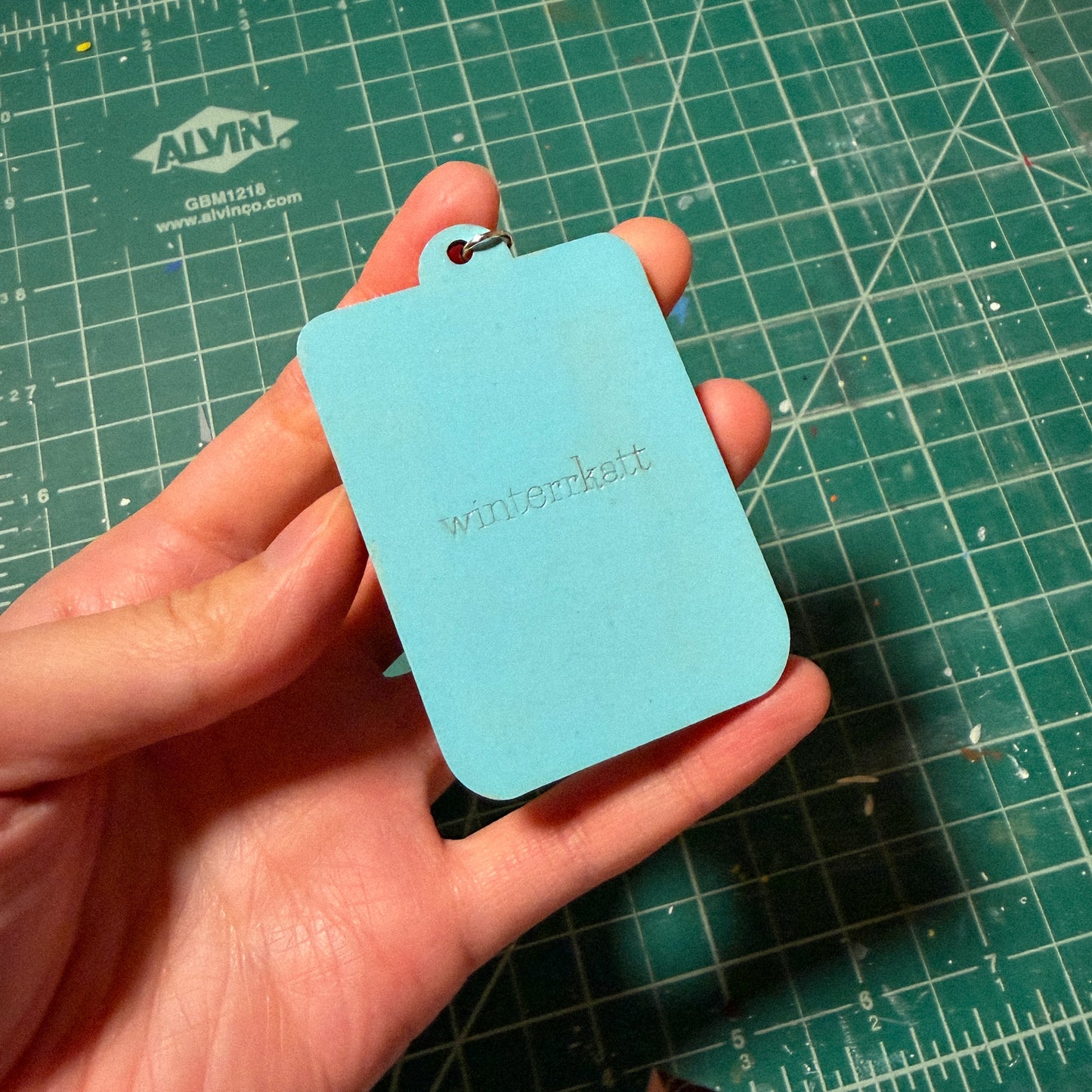 Gamer Mirror Wood Keychain [MADE TO ORDER 1-2 WEEKS]