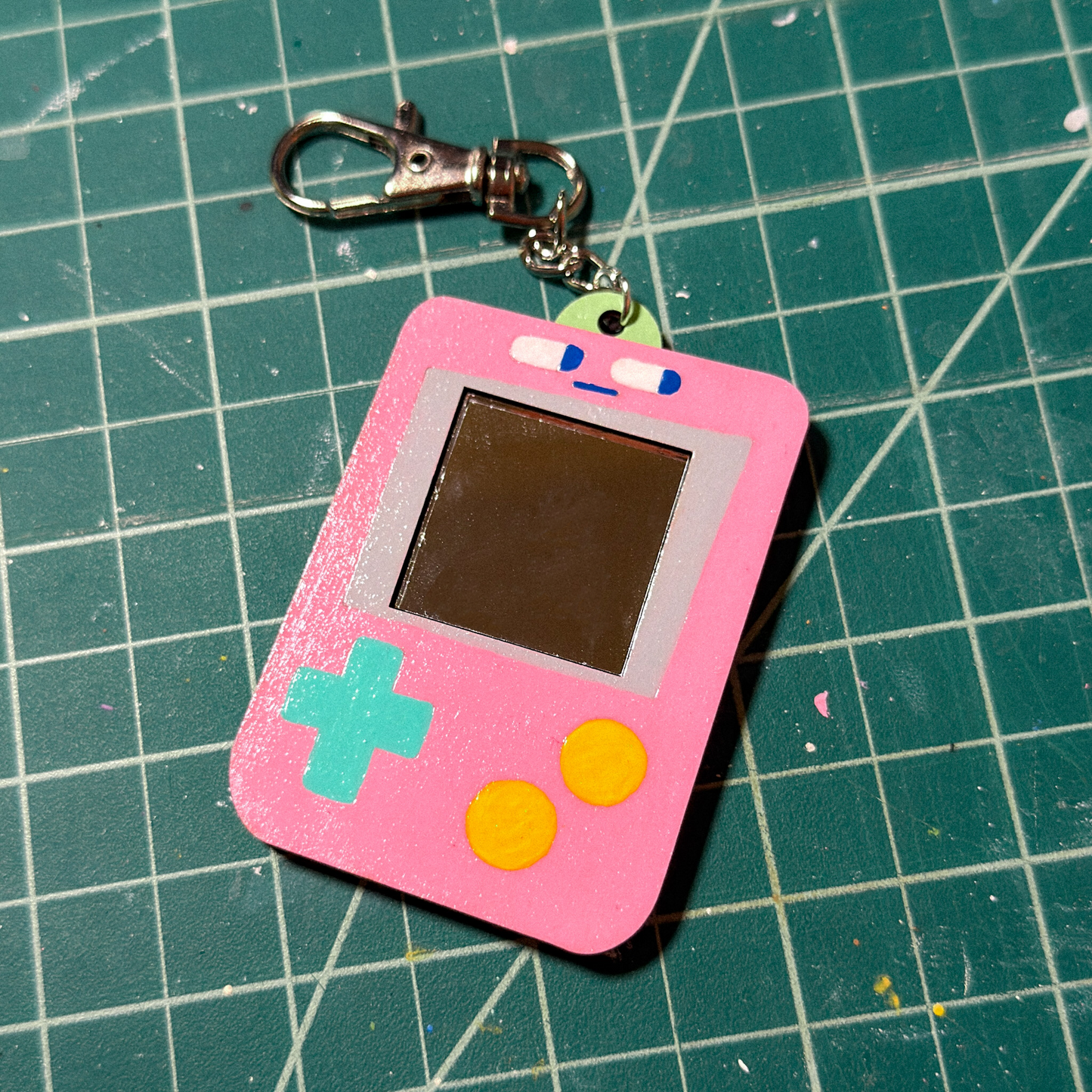 Gamer Mirror Wood Keychain [MADE TO ORDER 1-2 WEEKS]