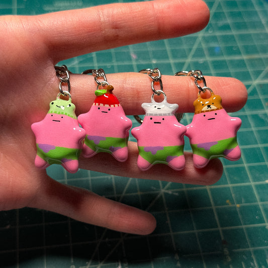 Star in Hat Keychain [MADE TO ORDER 1-2 WEEKS]