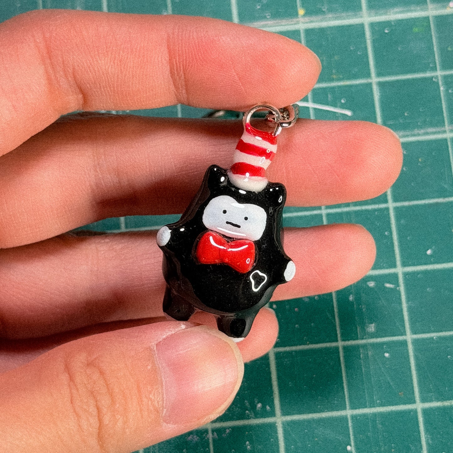 Cat in Hat Keychain