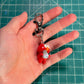 Red Dude with Pigeon Keychain [MADE TO ORDER 2-3 weeks]