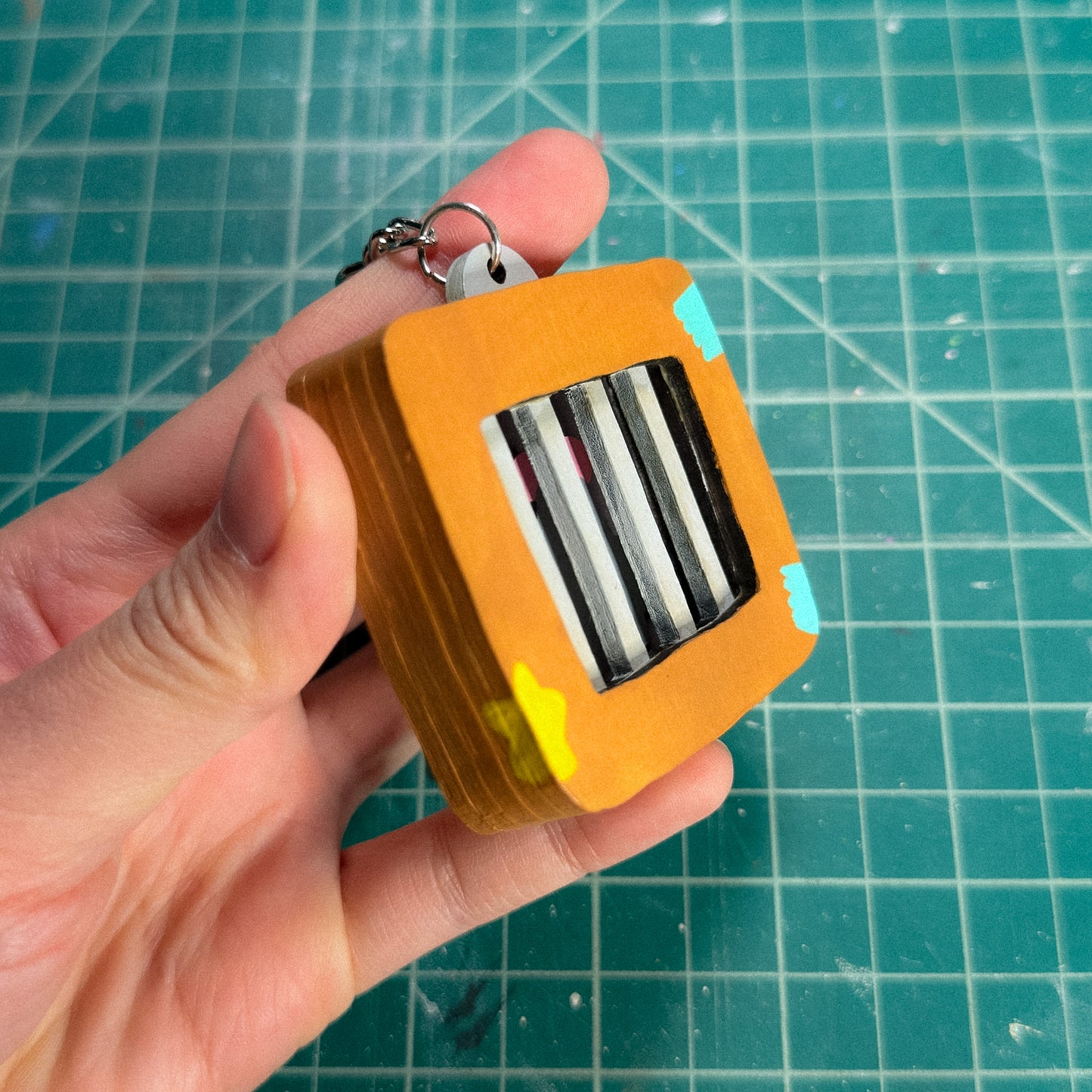 Rat Jail Wood Keychain [MADE TO ORDER 2-3 weeks]