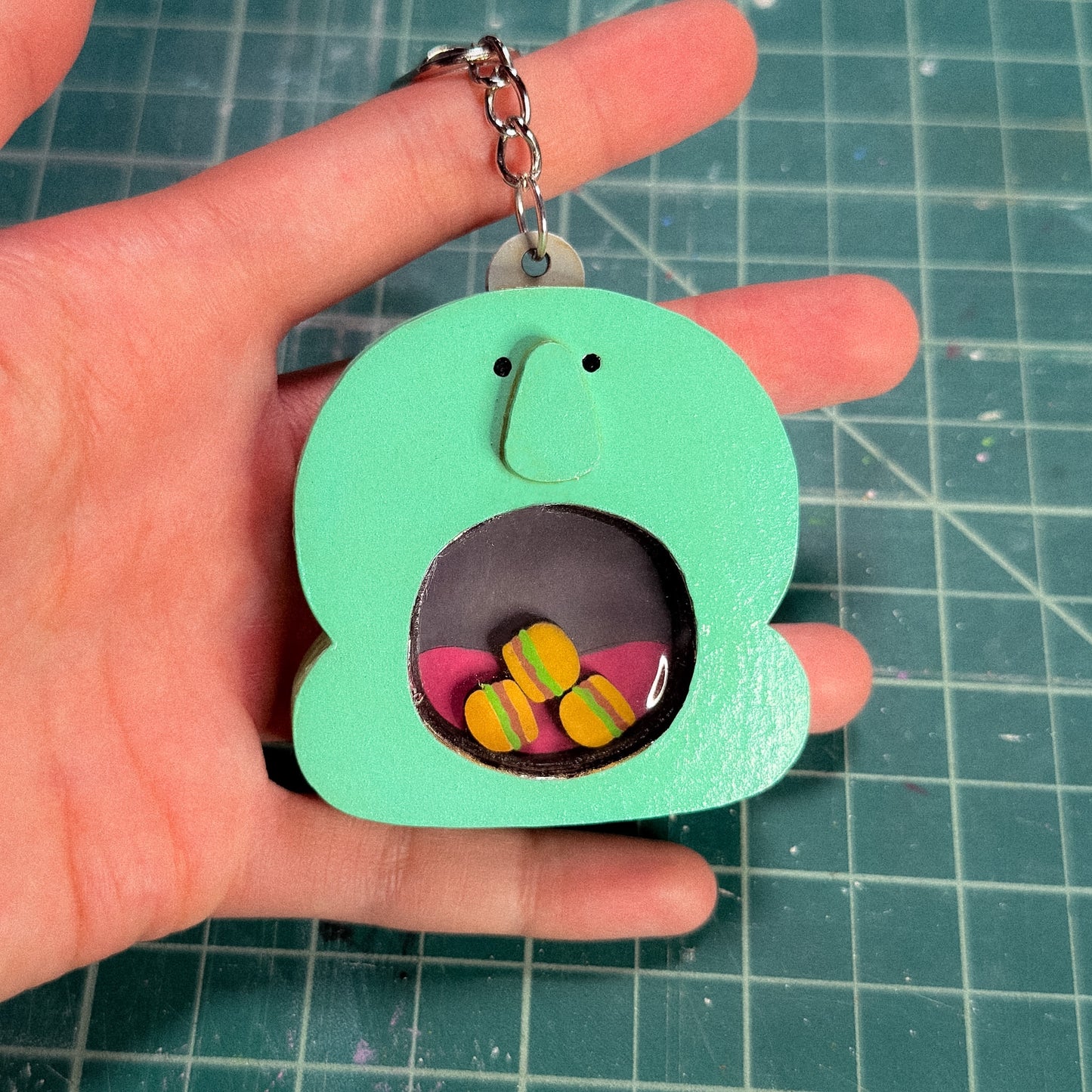 Squid Shaker Wood Keychain [MADE TO ORDER 2-3 weeks]