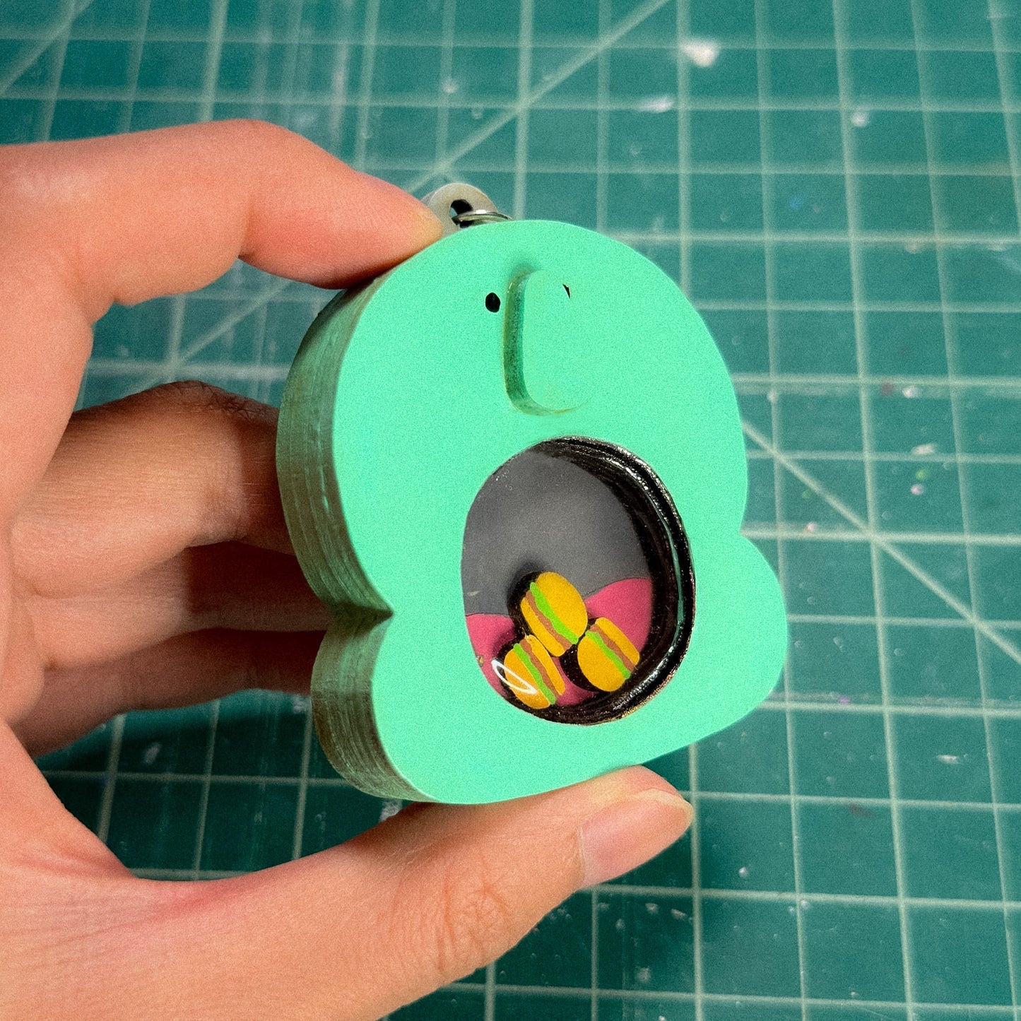 Squid Shaker Wood Keychain [MADE TO ORDER 2-3 weeks]