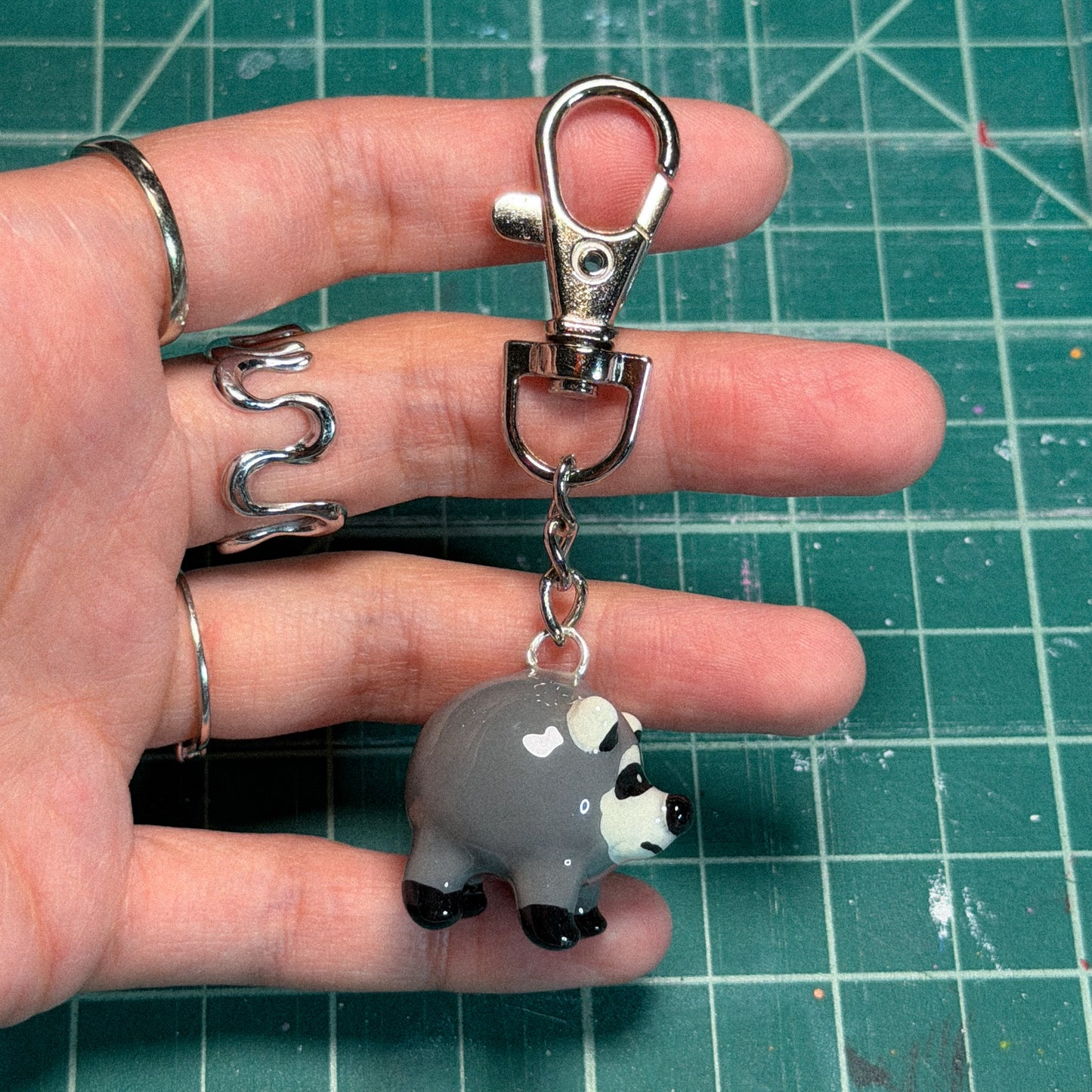 Racoon Keychain or Figurine [MADE TO ORDER 2-3 WEEKS]