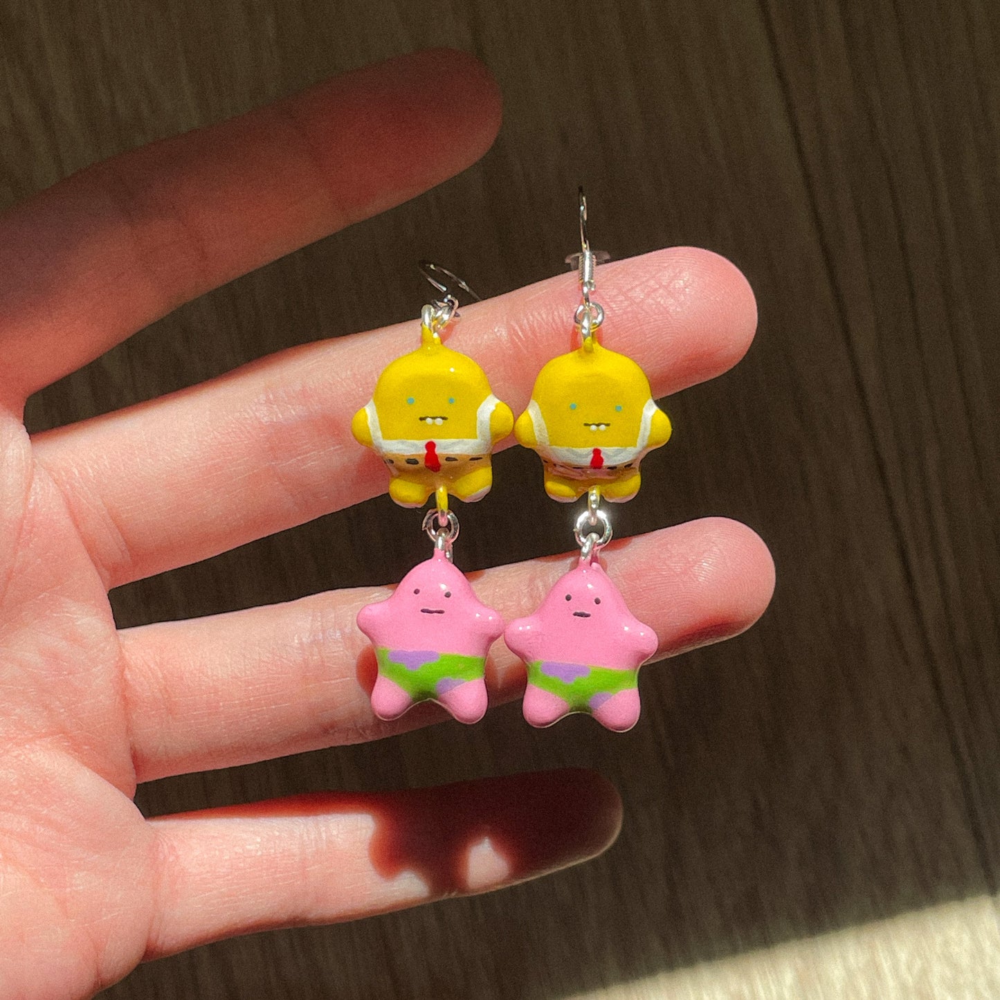 Sponge and Star Earrings