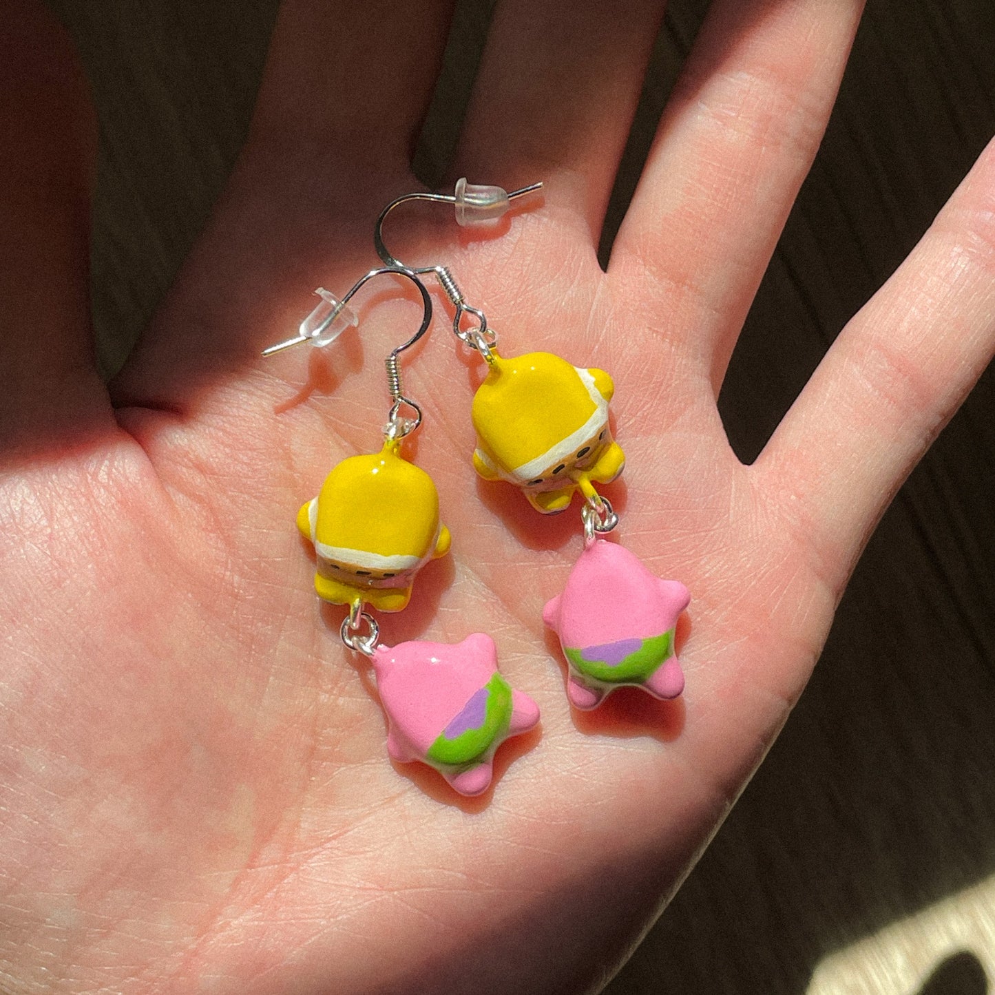 Sponge and Star Earrings