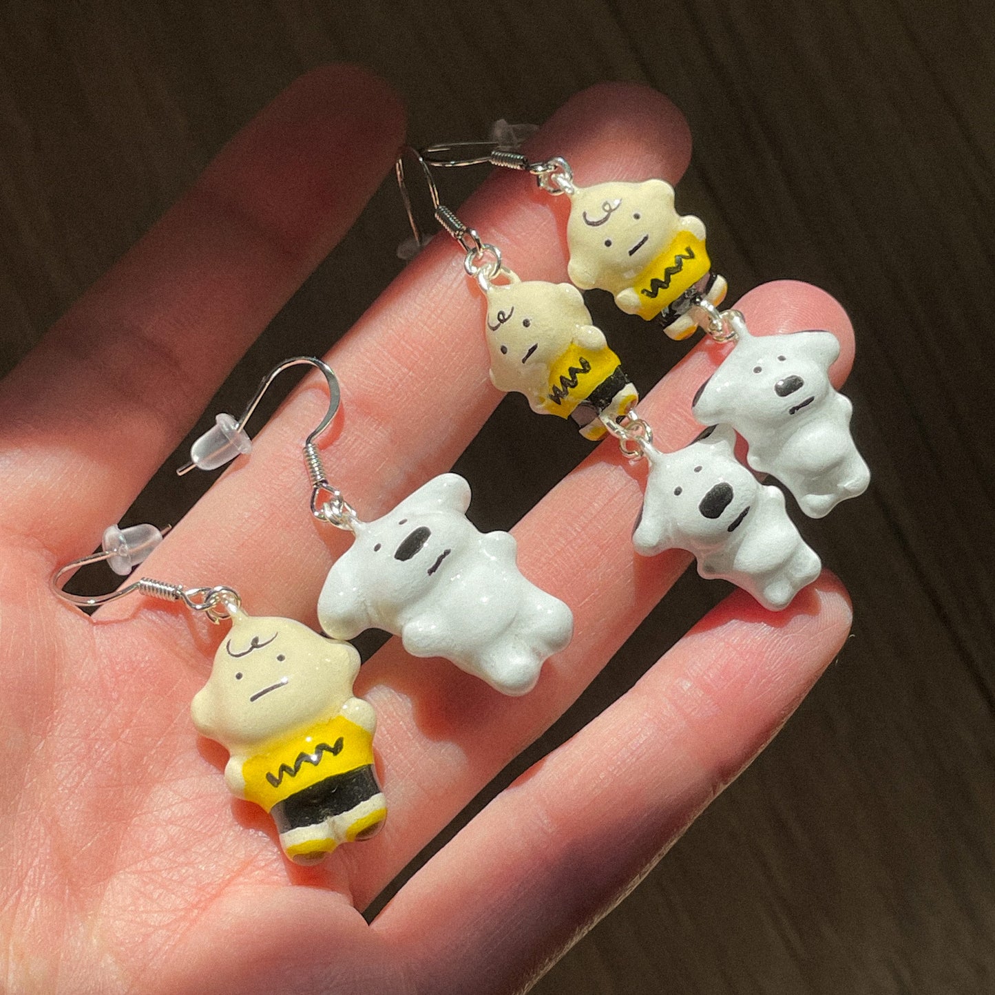 Boy and Pup Earrings