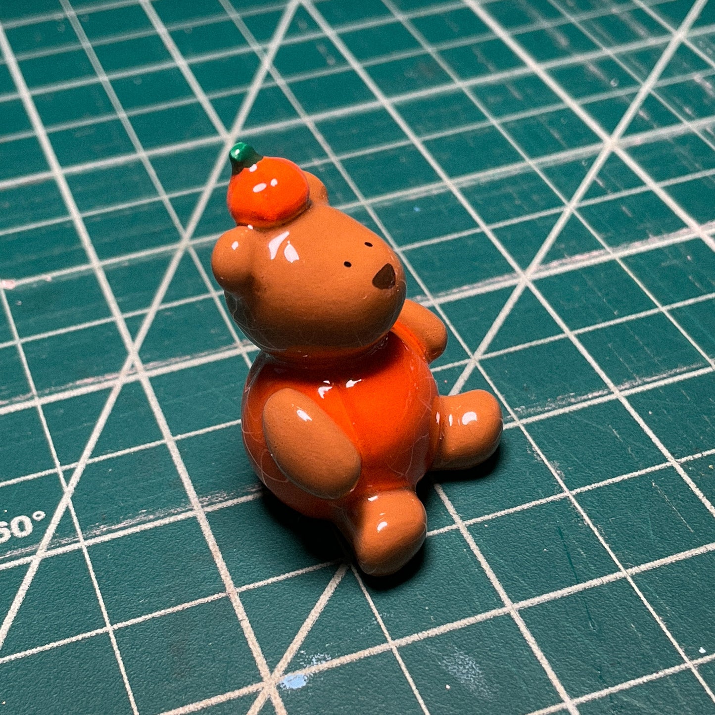 Pumpkin Bear Figurine