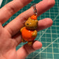 Pumpkin Bear Keychain