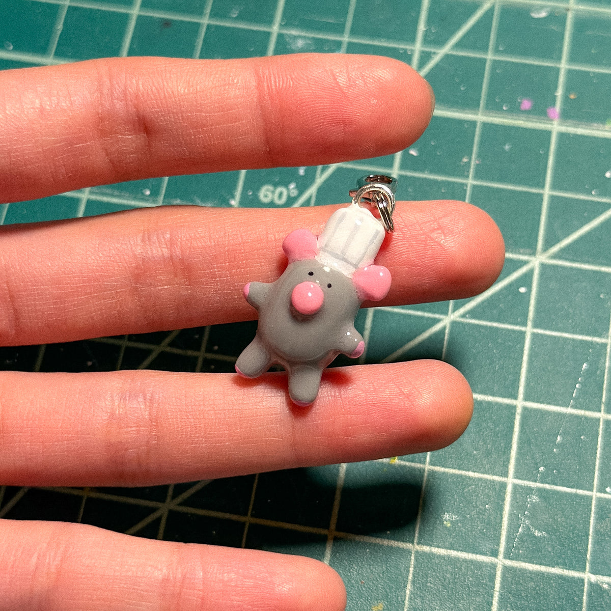 Tiny Chef Mouse Charm