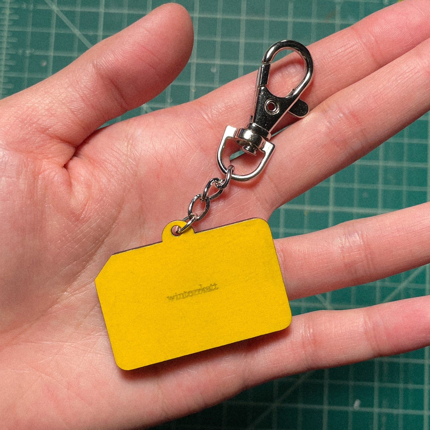 Metrocard Wood Keychain