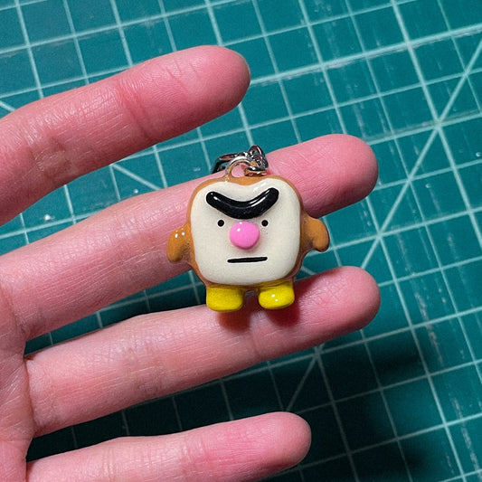 Angry Bread Keychain