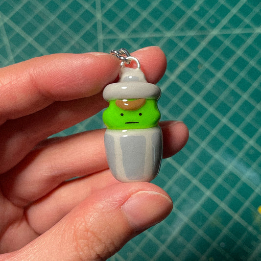 Grouchy Trash Keychain