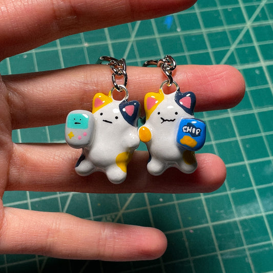 Calico Cat Keychain