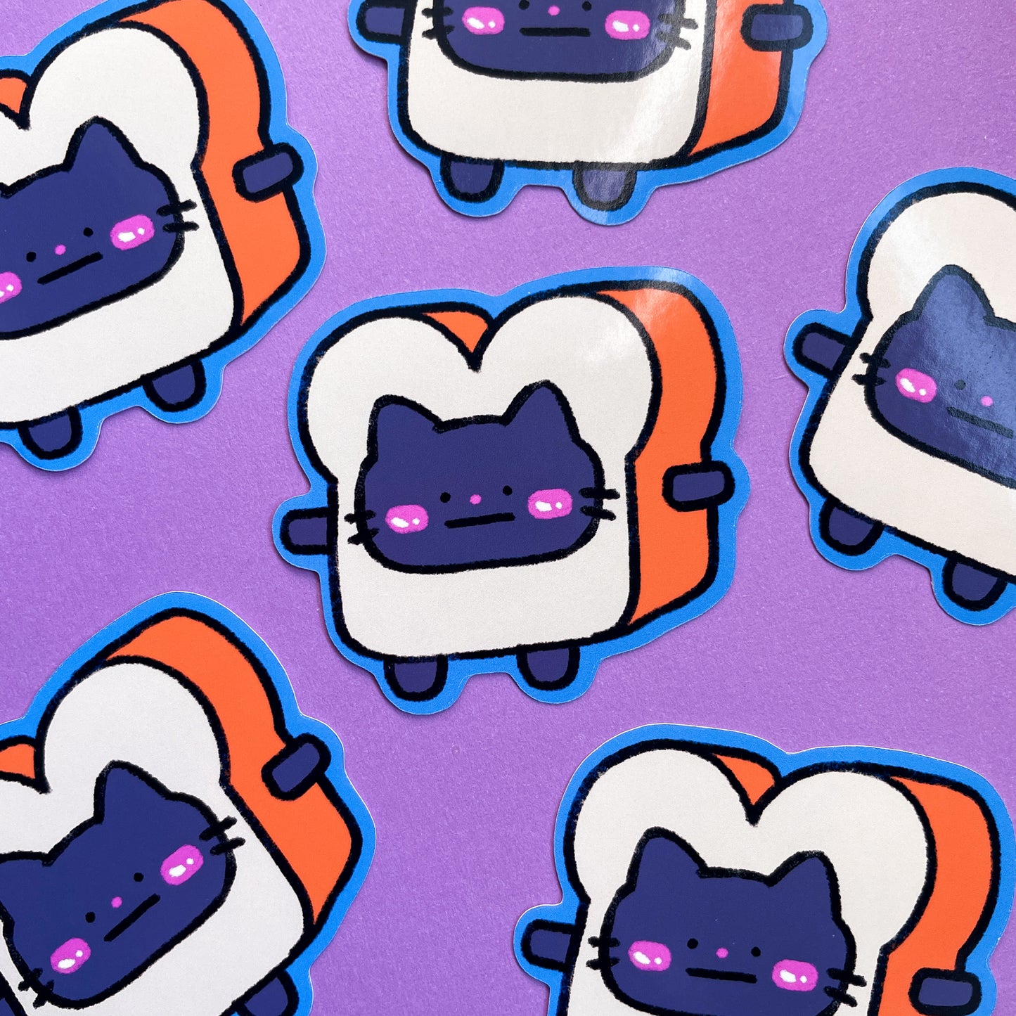 Toasty Kitty Glossy Sticker